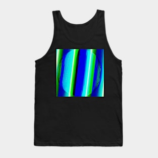 Blue and green diagonals Tank Top